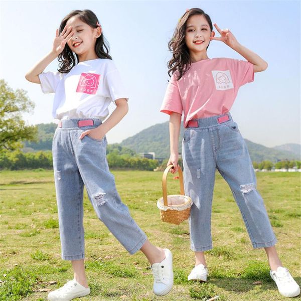 summer children clothing sets for girls t-shirt+denim pant 2pcs kids outfits casual clothes tracksuit 6 8 10 12 14 years, White
summer children clothing sets for girls t-shirt+denim pant 2pcs kids outfits casual clothes tracksuit 6 8 10 12 14 years, White