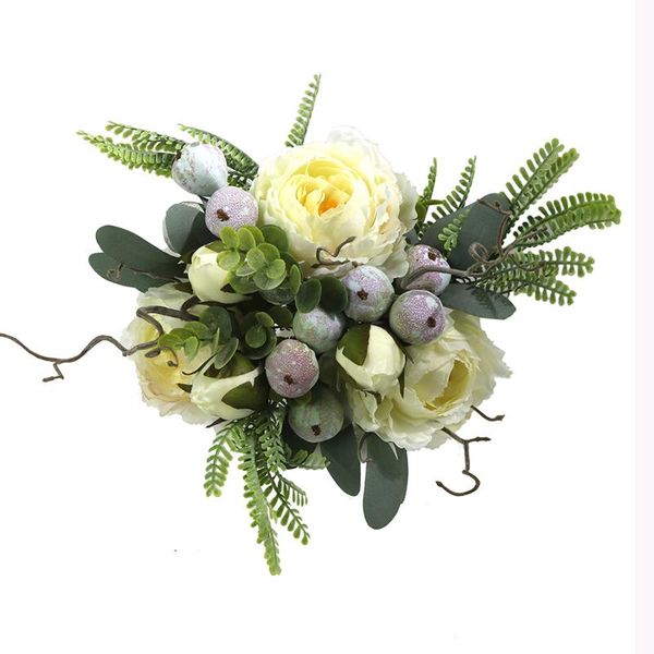 decorative flowers & wreaths 1 piece/30cm artificial rose peony silk bouquet bride holding wedding accessories crafts gifts home decoration
decorative flowers & wreaths 1 piece/30cm artificial rose peony silk bouquet bride holding wedding accessories crafts gifts home decoration