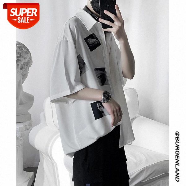 short-sleeved all-match long-sleeved casual shirt for boys korean style trendy loose blouse hong kong japanese #vp6n, White;black
short-sleeved all-match long-sleeved casual shirt for boys korean style trendy loose blouse hong kong japanese #vp6n, White;black