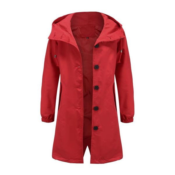 women's jackets women autumn solid color rain button black jacket outdoor plus size long sleeve waterproof hooded windproof loose coat, Black;brown
women's jackets women autumn solid color rain button black jacket outdoor plus size long sleeve waterproof hooded windproof loose coat, Black;brown