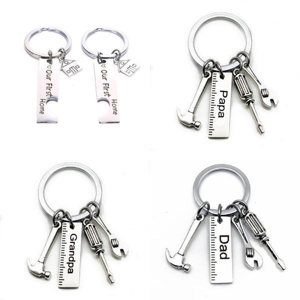 keychains dad our first home house keyring handbag decor pendant father's day gifts, Silver
keychains dad our first home house keyring handbag decor pendant father's day gifts, Silver