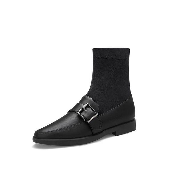 boots women's fashion high-quality elegant and comfortable round toe black buckle short
boots women's fashion high-quality elegant and comfortable round toe black buckle short