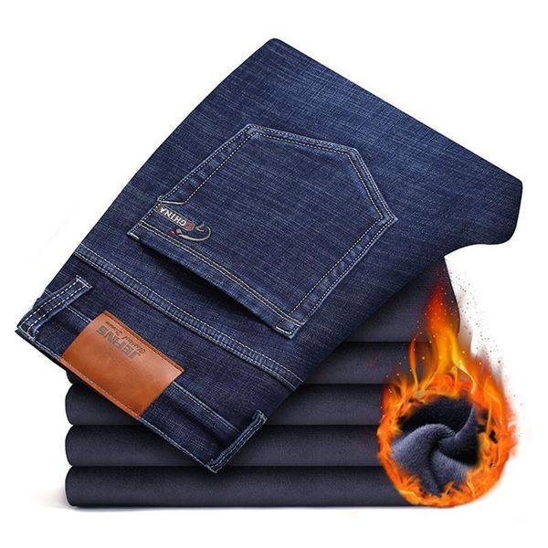 Men's Jeans Winter Warm Black Fleece Elasticity Slim Fit Thicken Denim Pants EmbroideryTrousers Male Bule Big Size 38 40 42 XDYQ, Blue
Men's Jeans Winter Warm Black Fleece Elasticity Slim Fit Thicken Denim Pants EmbroideryTrousers Male Bule Big Size 38 40 42 XDYQ, Blue