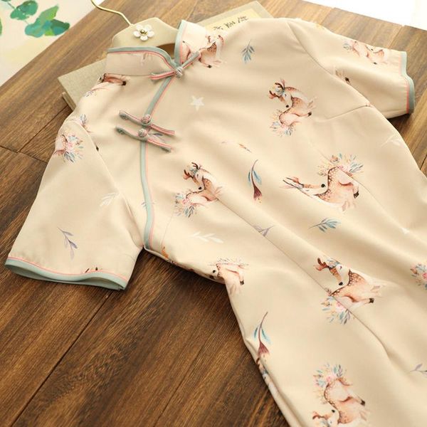 ethnic clothing style cheongsam qipao wapiti print chinese traditional dress retro improved cheongsams oriental party summer dresses women, Red
ethnic clothing style cheongsam qipao wapiti print chinese traditional dress retro improved cheongsams oriental party summer dresses women, Red
