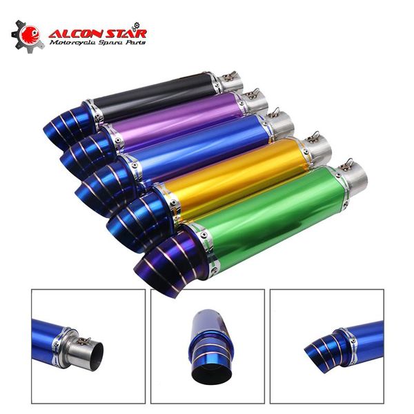 motorcycle exhaust system alconstar-universal metal 400mm racing muffler 12 color suitable for with displacement under 800cc atv
motorcycle exhaust system alconstar-universal metal 400mm racing muffler 12 color suitable for with displacement under 800cc atv