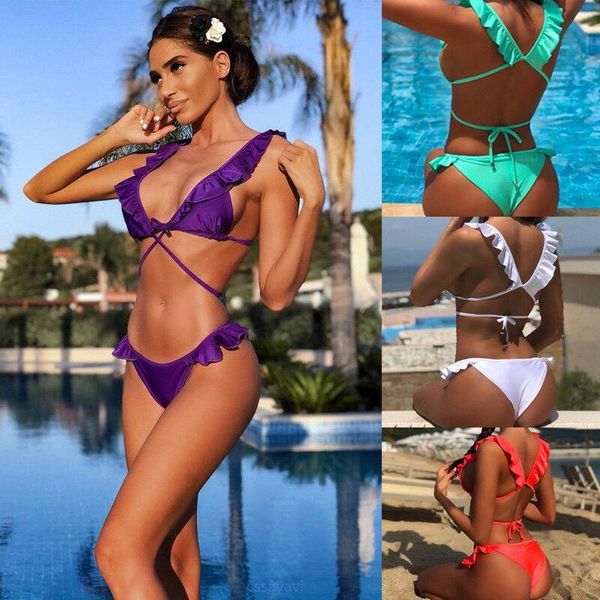 bras sets women's swimsuit beach triangle bra bikini set swimwear bathing suit, Red;black
bras sets women's swimsuit beach triangle bra bikini set swimwear bathing suit, Red;black