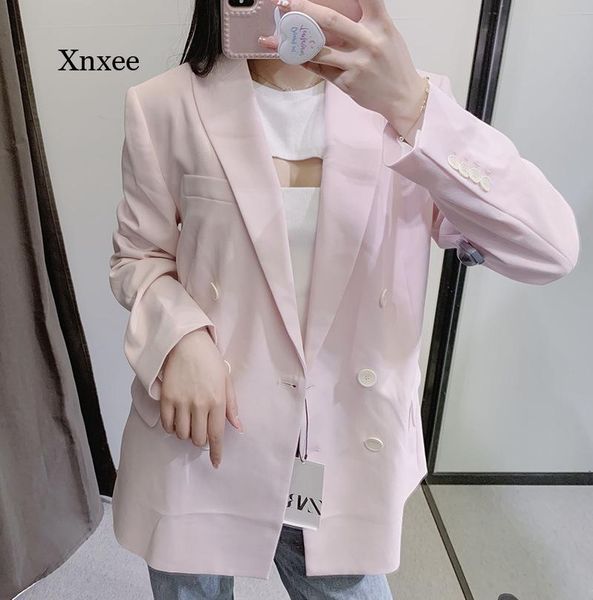 women's suits & blazers spring and autumn jacket casual solid color double-breasted fashion pocket decorative, White;black
women's suits & blazers spring and autumn jacket casual solid color double-breasted fashion pocket decorative, White;black