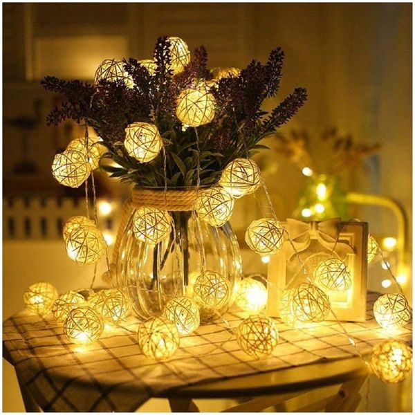 strings 3m 6m 10m led lights 3cm rattan ball string fairy garlad home year wedding party christmas decoration
strings 3m 6m 10m led lights 3cm rattan ball string fairy garlad home year wedding party christmas decoration