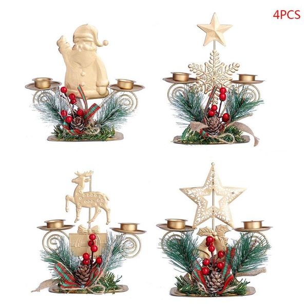 candle holders 4pcs/set christmas holder center candlestick ornaments tablecenterpiece home decoration
candle holders 4pcs/set christmas holder center candlestick ornaments tablecenterpiece home decoration
