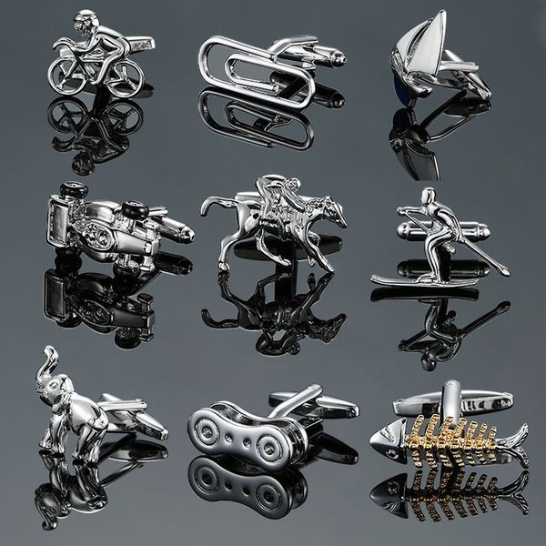 french men's shirt metal brass enamel cufflinks bike bus cuff links business suit sleeve button for men fashion jewelry will and sandy, Silver
french men's shirt metal brass enamel cufflinks bike bus cuff links business suit sleeve button for men fashion jewelry will and sandy, Silver