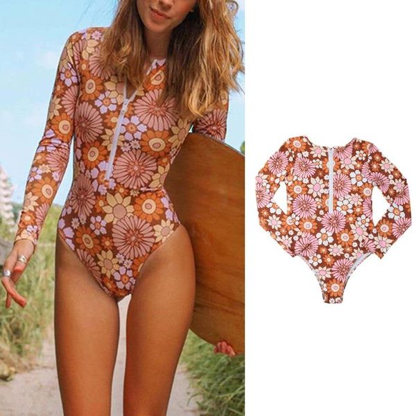 one-piece suits 2021 womens long sleeve surfing rash guard zip front floral printed swimsuit monokini high cut push up padded slim
one-piece suits 2021 womens long sleeve surfing rash guard zip front floral printed swimsuit monokini high cut push up padded slim