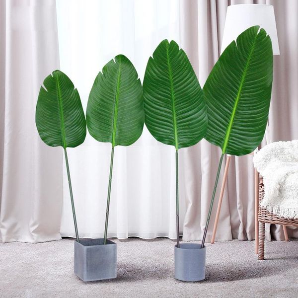 decorative flowers & wreaths 80cm98cm artificial large banana leaf tropical green plants indoor and outdoor palm tree leaves wedding el offi
decorative flowers & wreaths 80cm98cm artificial large banana leaf tropical green plants indoor and outdoor palm tree leaves wedding el offi