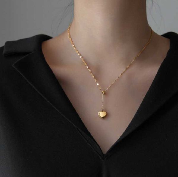 simple fashion exquisite gold love pull necklace women's versatile clavicle chain temperament, personality fashion, south korea pendant, Silver
simple fashion exquisite gold love pull necklace women's versatile clavicle chain temperament, personality fashion, south korea pendant, Silver