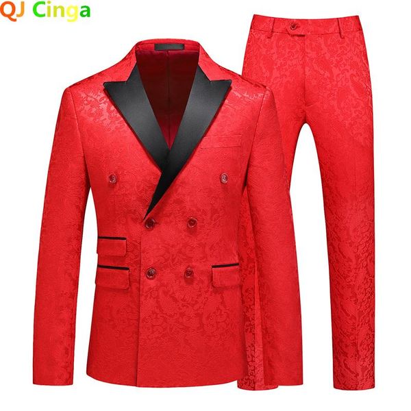 men's suits & blazers bright red double breasted suit 3 piece tuxedo wedding party dress coat trousers vest terno masculino s-6, White;black
men's suits & blazers bright red double breasted suit 3 piece tuxedo wedding party dress coat trousers vest terno masculino s-6, White;black