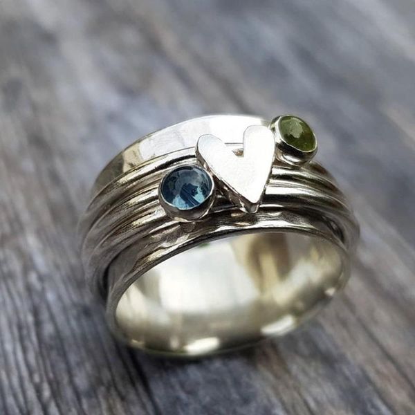 jewelry ornament women's ring vintage geometric creative style heart-shaped prom engagement wedding female rings, Slivery;golden
jewelry ornament women's ring vintage geometric creative style heart-shaped prom engagement wedding female rings, Slivery;golden
