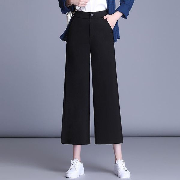 women's pants & capris plus size casual women trousers autumn fashion loose high waist ankle-length wide leg female extra large, Black;white
women's pants & capris plus size casual women trousers autumn fashion loose high waist ankle-length wide leg female extra large, Black;white