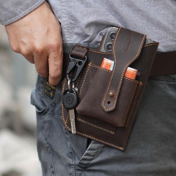 first layer cowhide phone waist bag multi-functional renaissance medieval with/without key ring vintage bags
first layer cowhide phone waist bag multi-functional renaissance medieval with/without key ring vintage bags