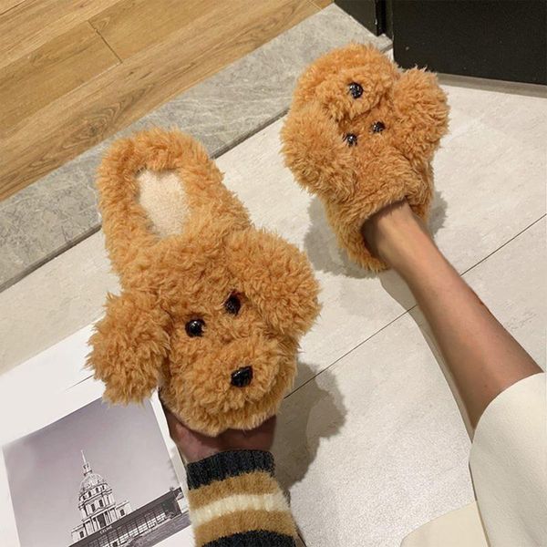 slippers cute dog cartoon house women slip-on furry flat winter warm slip on floor slides indoor bedroom slippes #40, Black
slippers cute dog cartoon house women slip-on furry flat winter warm slip on floor slides indoor bedroom slippes #40, Black