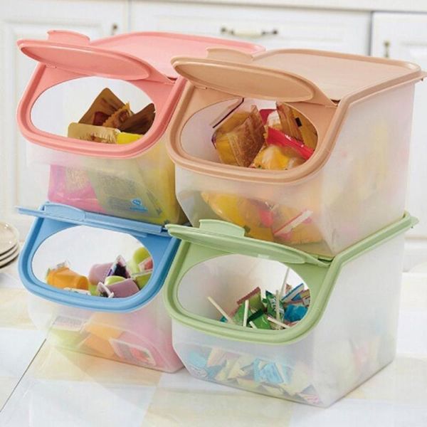 80% s clear kitchen rice storage box grain cereal dispenser organizer container bottles & jars 
80% s clear kitchen rice storage box grain cereal dispenser organizer container bottles & jars