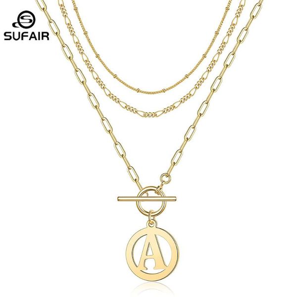 chains sufair gold 3pc layered initial necklaces for women 14k figaro chain paperclip toggle clasp letter pendant necklace girl jewelry, Silver
chains sufair gold 3pc layered initial necklaces for women 14k figaro chain paperclip toggle clasp letter pendant necklace girl jewelry, Silver