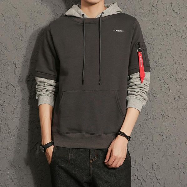 men's hoodies & sweatshirts japan style casual men spring autumn trend student slim patchwork pullover sweatshirt hooded streetwear, Black
men's hoodies & sweatshirts japan style casual men spring autumn trend student slim patchwork pullover sweatshirt hooded streetwear, Black
