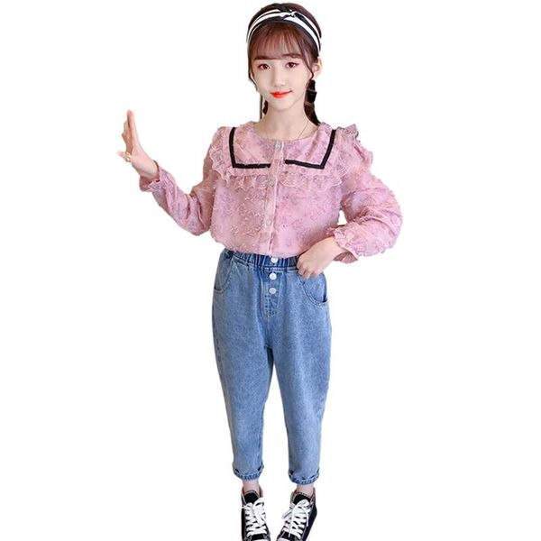 clothing sets children clothes lace blouse + jeans girls patchwork tracksuit for girl spring autumn children's, White
clothing sets children clothes lace blouse + jeans girls patchwork tracksuit for girl spring autumn children's, White