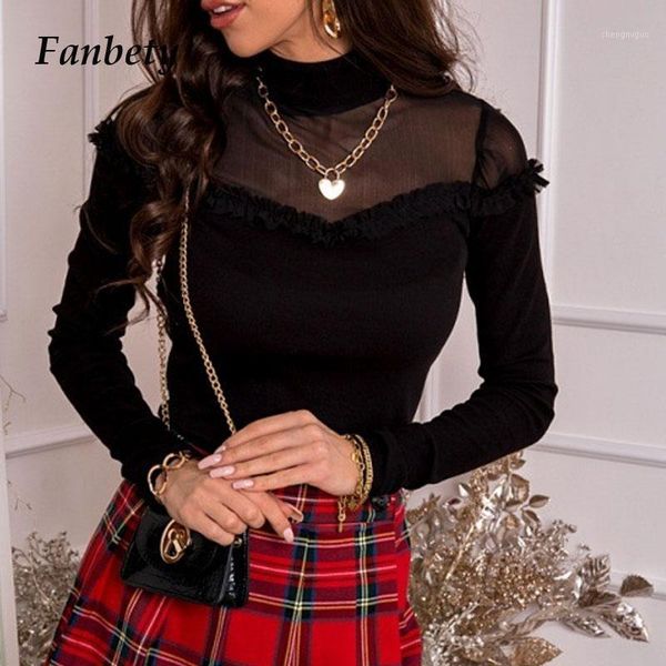 women elegant lace patchwork blouse shirts 2021 see mesh office ladies fashion casual solid long sleeve slim blusa women's blouses, White
women elegant lace patchwork blouse shirts 2021 see mesh office ladies fashion casual solid long sleeve slim blusa women's blouses, White