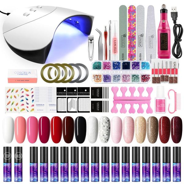 nail art kits gel polish set with led uv lamp varnish electric drill soak off manicure tools decoration supply kit
nail art kits gel polish set with led uv lamp varnish electric drill soak off manicure tools decoration supply kit