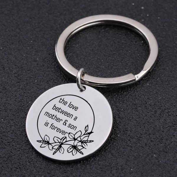 keychains mom & son gift key chain "the love between a is forever"keyring to mother's birthday day, Silver
keychains mom & son gift key chain "the love between a is forever"keyring to mother's birthday day, Silver