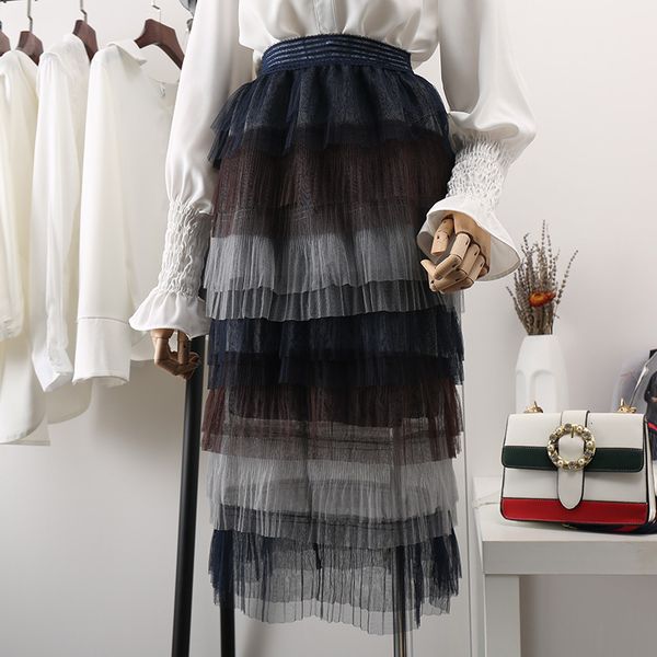 casual dresses high waisted sweet tiered gauze tulle patchwork gradient colored block below knee straight skirts mlnz, Black;gray
casual dresses high waisted sweet tiered gauze tulle patchwork gradient colored block below knee straight skirts mlnz, Black;gray