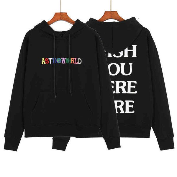 version correct of trendy color letter embroidered men's and women's plush hoodie, Black
version correct of trendy color letter embroidered men's and women's plush hoodie, Black