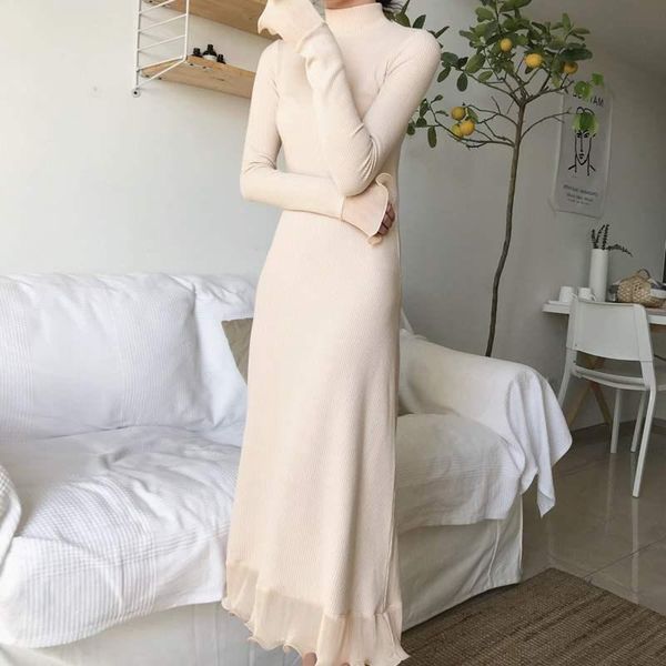 casual dresses winter women knited sweater dress autumn ol female full sleeve ruffles elegant a-line vestidos jk265, Black;gray
casual dresses winter women knited sweater dress autumn ol female full sleeve ruffles elegant a-line vestidos jk265, Black;gray