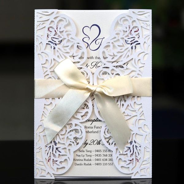 greeting cards 10pcs/lot white hollow laser cut wedding invitations elegant engagement party invitation card 2021
greeting cards 10pcs/lot white hollow laser cut wedding invitations elegant engagement party invitation card 2021