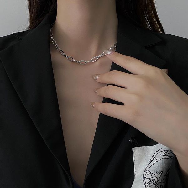 chains short neck chain necklaces for women adjustable aesthetic hip hop clavicle men's korean sweater goth jewelry wholesale, Silver
chains short neck chain necklaces for women adjustable aesthetic hip hop clavicle men's korean sweater goth jewelry wholesale, Silver