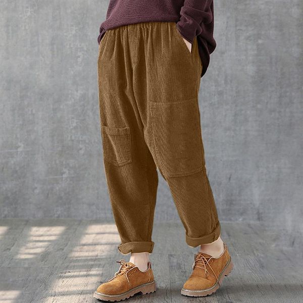women's pants & capris 2021 women autumn winter corduroy stretch waistline large size trousers vintage korean elegant loose cotton stre, Black;white
women's pants & capris 2021 women autumn winter corduroy stretch waistline large size trousers vintage korean elegant loose cotton stre, Black;white
