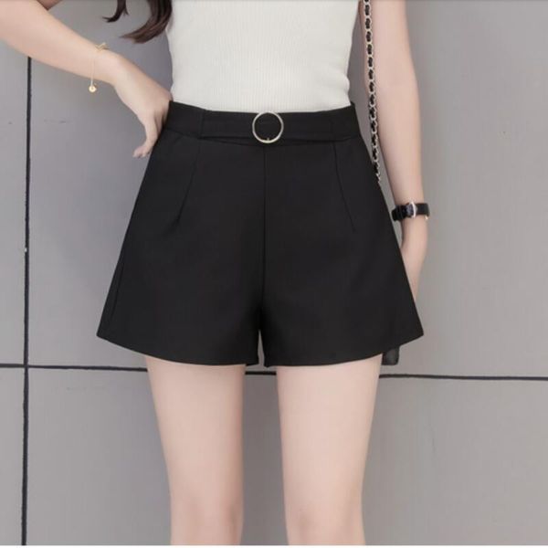 women's shorts 2021 autumn summer fashion women high waist casual black white short pants ladies sk180, White;black
women's shorts 2021 autumn summer fashion women high waist casual black white short pants ladies sk180, White;black