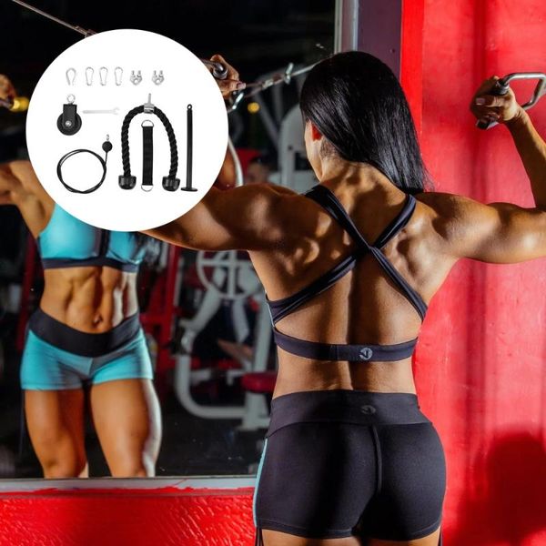 set professional practical portable durable heavy-duty pulley system fitness equipment kit physical training for men women resistance bands
set professional practical portable durable heavy-duty pulley system fitness equipment kit physical training for men women resistance bands