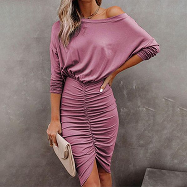 casual dresses bodycon o neck draped pencil dress women irregular autumn long sleeve black office lady sheath elegant soild vestidos 2021, Black;gray
casual dresses bodycon o neck draped pencil dress women irregular autumn long sleeve black office lady sheath elegant soild vestidos 2021, Black;gray