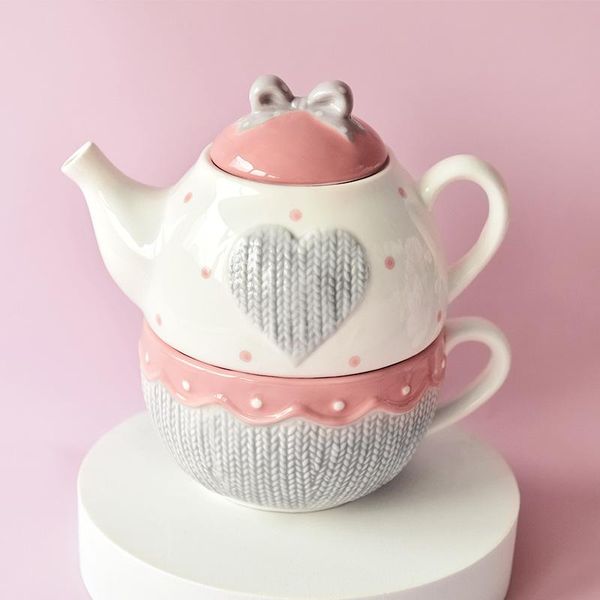 mugs creative teapot coffee cup mug set ceramic pot flower tea with children's mother one person filter hole
mugs creative teapot coffee cup mug set ceramic pot flower tea with children's mother one person filter hole
