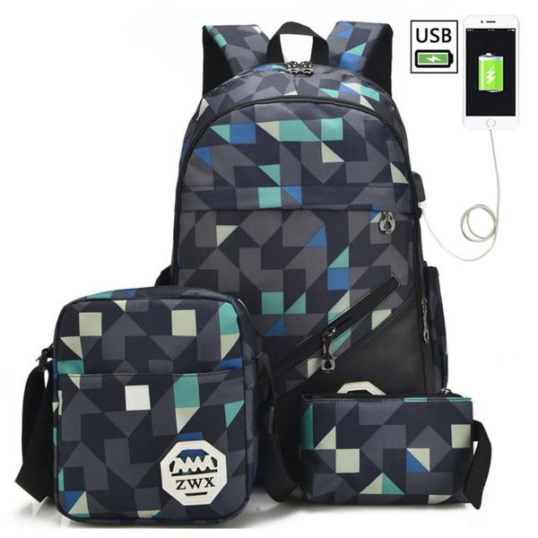 backpack 3 pcs/set geometric camo printed school bags college for men women waterproof casual travel daypack fit 15.6in laptop
backpack 3 pcs/set geometric camo printed school bags college for men women waterproof casual travel daypack fit 15.6in laptop