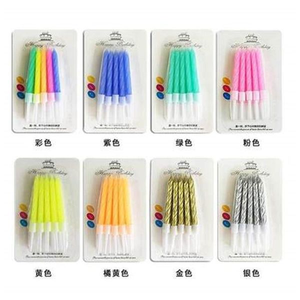 1set= 10pcs thread color birthday candles with stand cake candle event party supplies wedding decoration
1set= 10pcs thread color birthday candles with stand cake candle event party supplies wedding decoration
