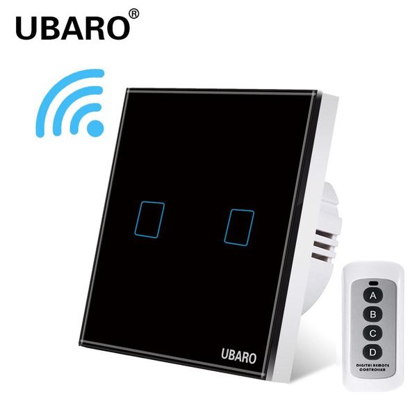 switch eu/uk remote control crystal glass panel smart home wall light lamp wireless controller switches 100-240v 433 2gang
switch eu/uk remote control crystal glass panel smart home wall light lamp wireless controller switches 100-240v 433 2gang