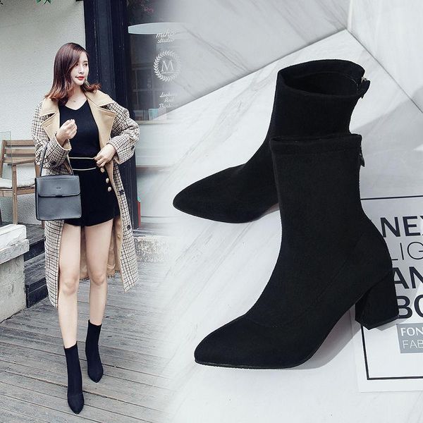 boots fashion women ankle thick heels shoes female est pointed toe ladies shoe brand 2021 boot woman zipper super high, Black
boots fashion women ankle thick heels shoes female est pointed toe ladies shoe brand 2021 boot woman zipper super high, Black
