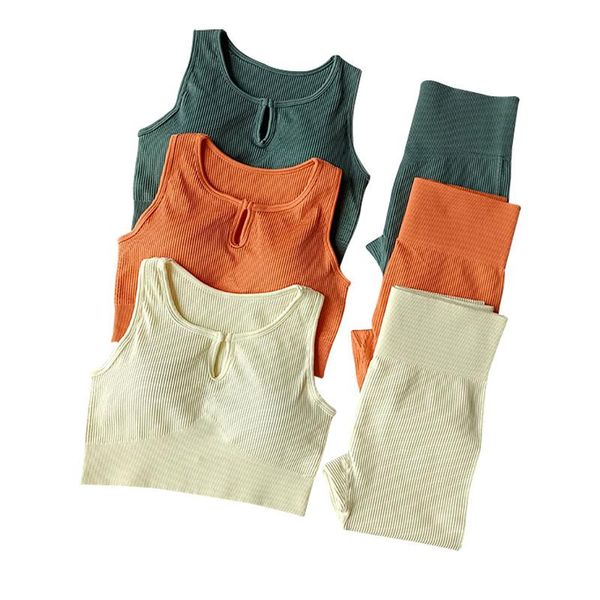 yoga outfit seamless solid ribbed set sporty fitness two piece running sports jogging suit tank pullover leggings workout
yoga outfit seamless solid ribbed set sporty fitness two piece running sports jogging suit tank pullover leggings workout