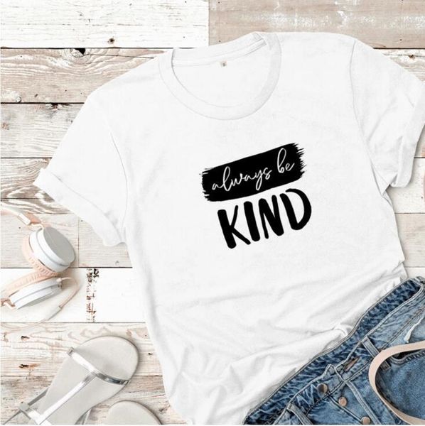 always be kind women tshirt casual mom life t-shirt pure short sleeve shirts plus size girl ulzzang summer drop ship women's, White
always be kind women tshirt casual mom life t-shirt pure short sleeve shirts plus size girl ulzzang summer drop ship women's, White