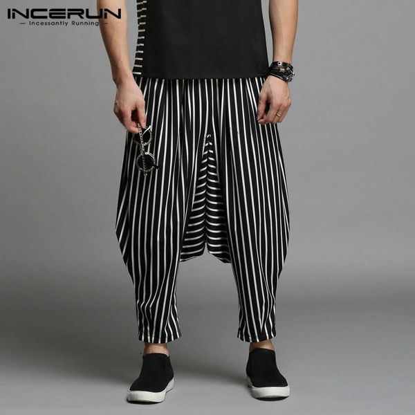 man loose joggers pantalones streetwear incerun men fashion striped harem pants autumn drop crotch baggy trousers stylish s-5xl men's, Black
man loose joggers pantalones streetwear incerun men fashion striped harem pants autumn drop crotch baggy trousers stylish s-5xl men's, Black