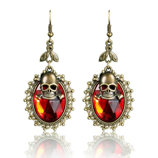 2022 new gothic halloween skull head earrings retro earrings personality popular european and american jewelry wholesale, Silver
2022 new gothic halloween skull head earrings retro earrings personality popular european and american jewelry wholesale, Silver
