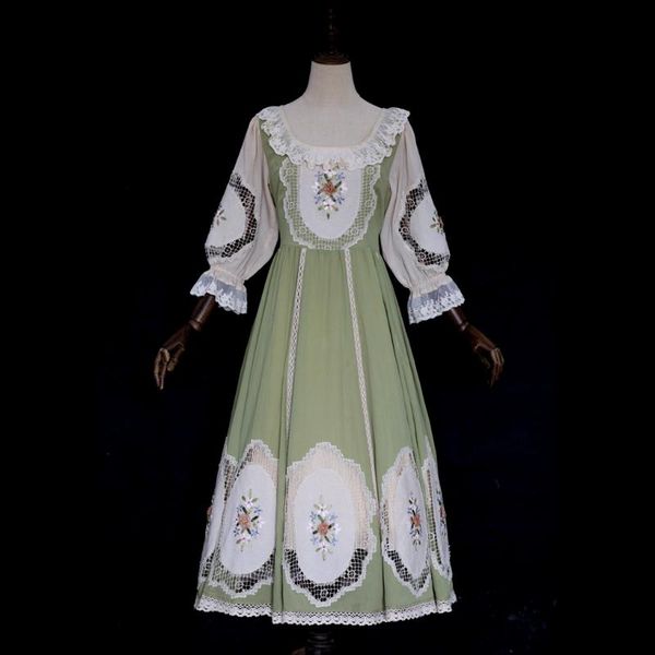 casual dresses women dress spring fall vintage elegant slim lace square collar handmade embroidery long green vestido feminino, Black;gray
casual dresses women dress spring fall vintage elegant slim lace square collar handmade embroidery long green vestido feminino, Black;gray