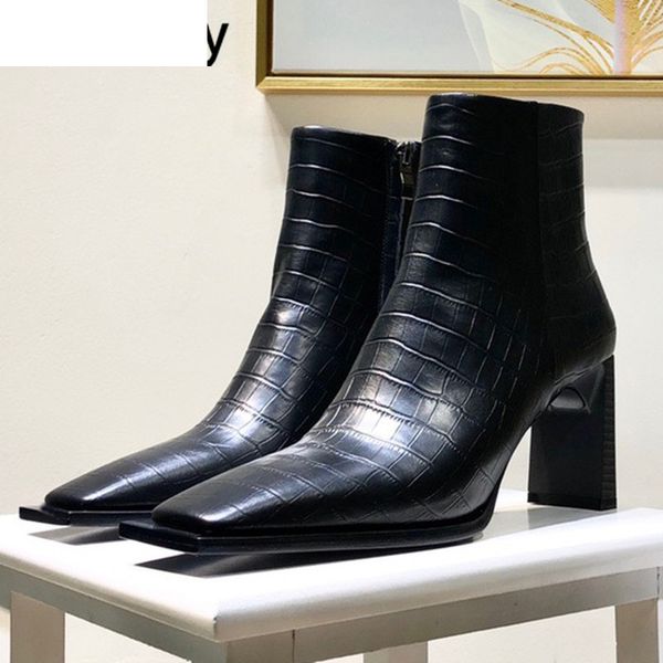boots autumn winter genuine leather short boots women spaure toe ankle botas high heels runway shoes for ladies yfke, Black
boots autumn winter genuine leather short boots women spaure toe ankle botas high heels runway shoes for ladies yfke, Black