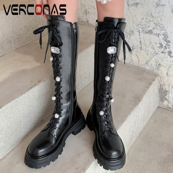 boots verconas motoecycle woman knee high autumn winter warm cow leather night club party basic office prom shoes, Black
boots verconas motoecycle woman knee high autumn winter warm cow leather night club party basic office prom shoes, Black
